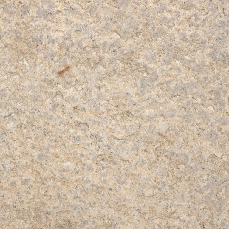 Color/Finish variation image for Reclaimed Footworn Granite Planks. Dominant colors shown are beige and tan; with brown, orange/rust and cream secondaries. The color mix creates a warm feeling. Speckled and cloudy color patterns.