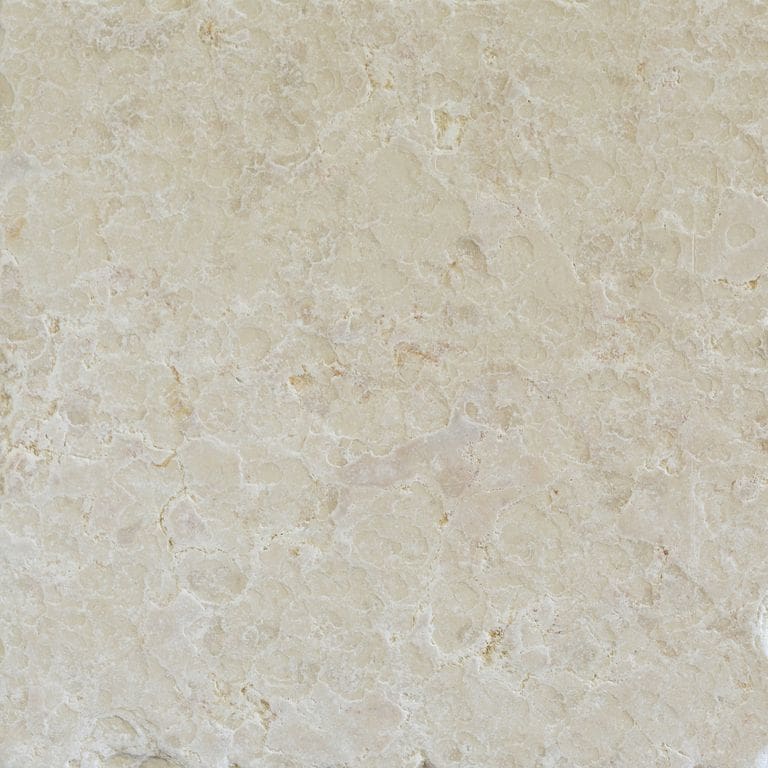 Color/Finish variation image for Limestone - Mountain Hard Beige. The surface finish shown is . The dominant color shown is beige; with gray, white, tan and cream secondaries. The color mix creates a warm feeling. Regular, random and cloudy color patterns.