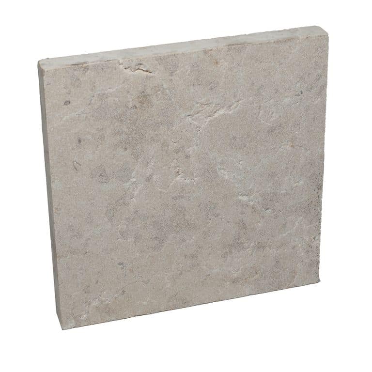 Color/Finish variation image for Mountain Hard Beige Limestone. The surface finish shown is . The dominant color shown is beige; with pink, white, tan and cream secondaries. The color mix creates a warm feeling. Solid and blotched color patterns.