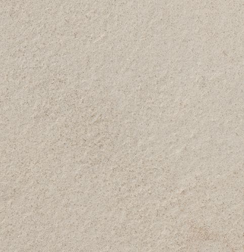 Color/Finish variation image for Sarafa Gold Limestone. The surface finish shown is brushed. The dominant color shown is beige; with gray, white, tan and cream secondaries. The color mix creates a warm feeling. Solid, fine speckled and cloudy color patterns.