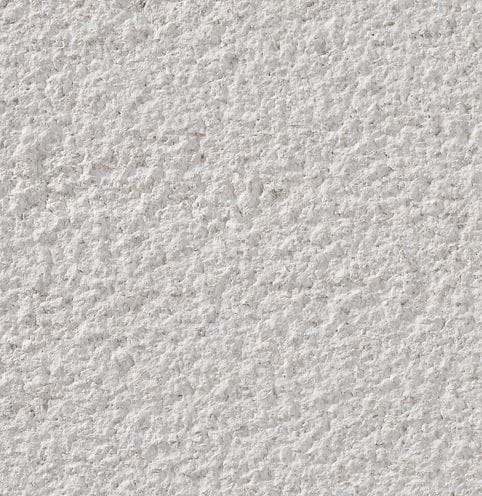 Color/Finish variation image for Cremsar Limestone. The surface finish shown is bush hammered. Dominant colors shown are gray and white; with beige, pink, purple and cream secondaries. The color mix creates a cool feeling. Regular and coarse speckled color patterns.