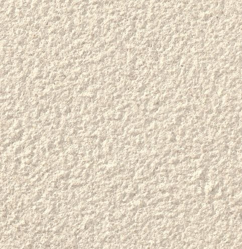 Color/Finish variation image for Classic White Limestone. The surface finishes shown are brushed and bush hammered. Dominant colors shown are beige, tan and cream; with a white secondary. The color mix creates a warm feeling. Regular and speckled color patterns.