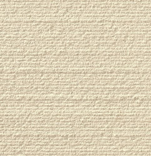 Color/Finish variation image for Classic White Limestone. The surface finish shown is chiseled. Dominant colors shown are beige, tan and cream. The color mix creates a warm feeling. Regular and linear color patterns.