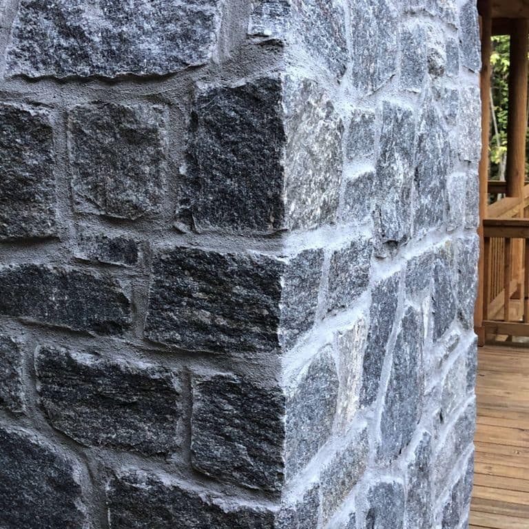 The image shows this material being used in a full bed veneer application.