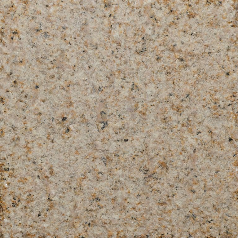Color/Finish variation image for Golden Granite. The surface finish shown is pineapple. Dominant colors shown are brown and tan. The color mix creates a warm feeling.