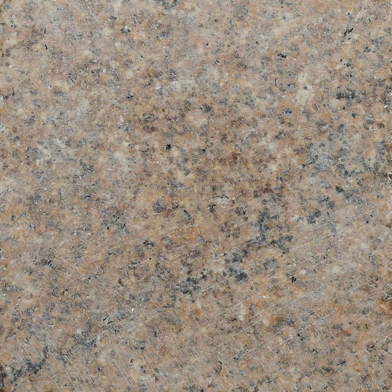 Color/Finish variation image for Golden Granite. The surface finish shown is . Dominant colors shown are brown and tan. The color mix creates a warm feeling.