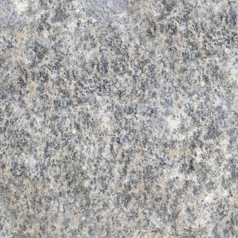 The surface finish shown is . The dominant color shown is gray. The color mix creates a cool feeling. Coarse speckled color pattern.