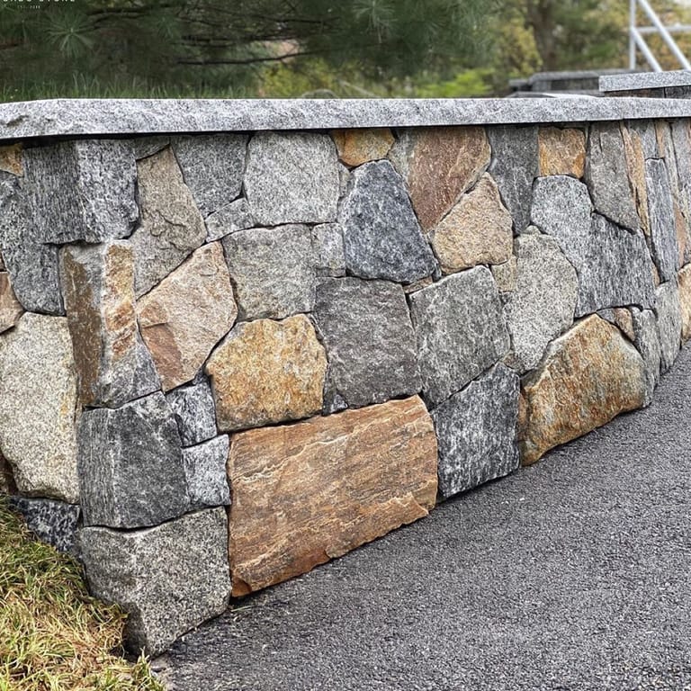Application image for Granite - Connecticut Blend Thin Veneer. The image shows this material being used in a thin veneer application.