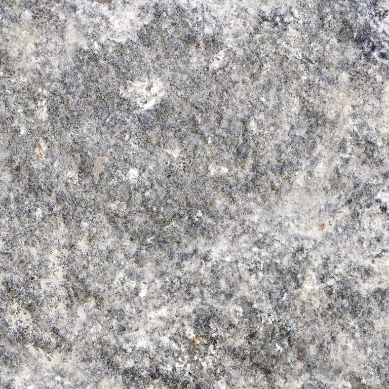 The surface finish shown is . The dominant color shown is gray. The color mix creates a cool feeling. Coarse speckled and streaked color patterns.