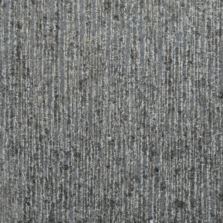 Color/Finish variation image for Zen Black Granite. The surface finish shown is adze. The dominant color shown is gray; with blue, brown and purple secondaries. The color mix creates a cool feeling.