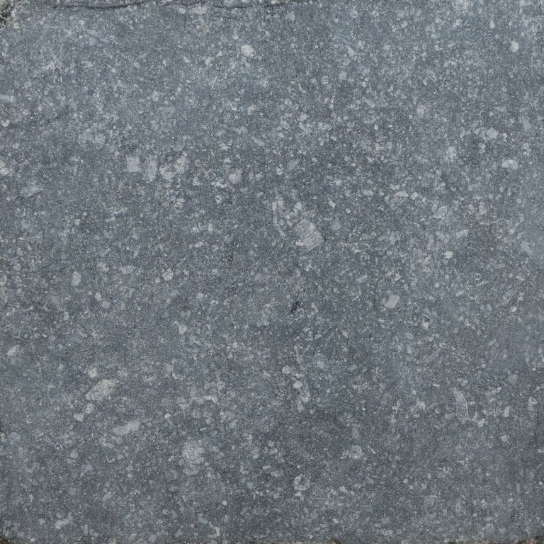Color/Finish variation image for Belgian Bluestone Limestone. The surface finish shown is . Dominant colors shown are blue and gray. The color mix creates a cool feeling.