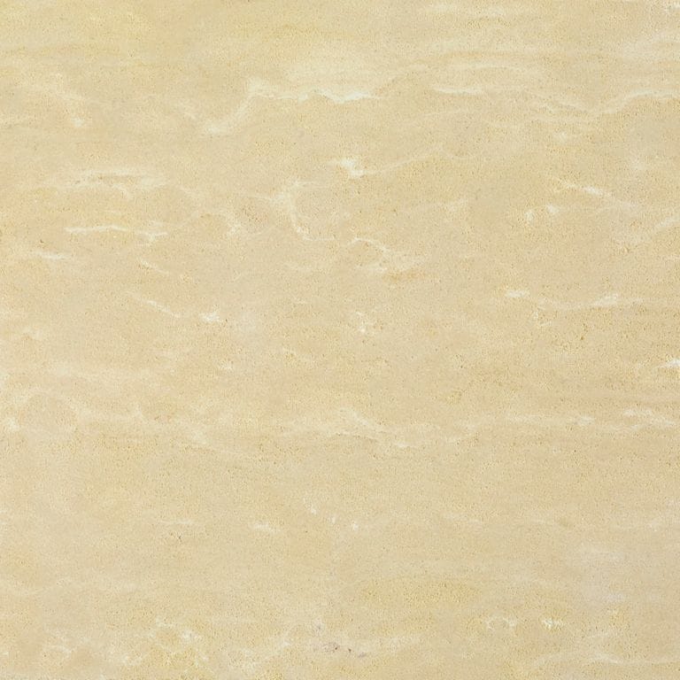 Feature image for Northern Buff Limestone. Dominant colors shown are beige and tan; with orange/rust, yellow and cream secondaries. Exhibits "movement" and the color mix creates a warm feeling. Solid and cloudy color patterns.