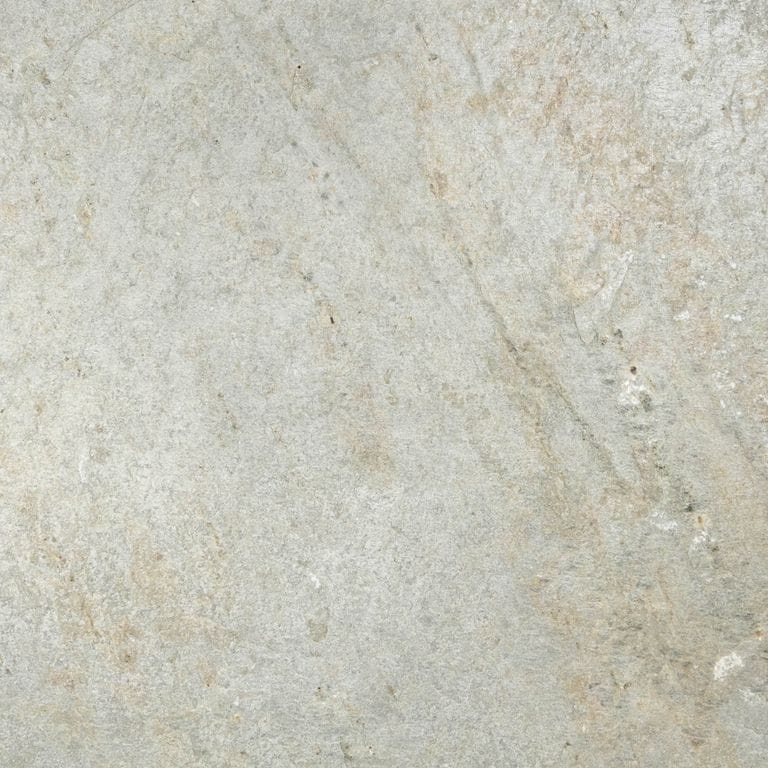 Color/Finish variation image for Slate - Mandarin Yellow. The surface finish shown is natural cleft. Dominant colors shown are beige and gray. Exhibits "movement" and the color mix creates a warm feeling. Swirled and cloudy color patterns.