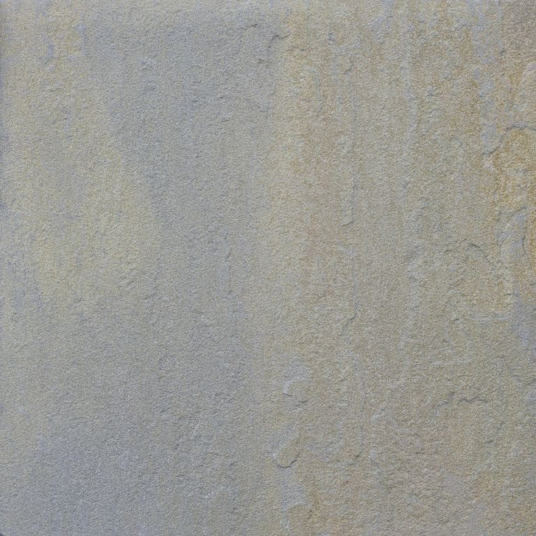 Color/Finish variation image for Bluestone Natural Cleft - Rust Tones. The dominant color shown is gray. The color mix creates a cool feeling. Random and blotched color patterns.