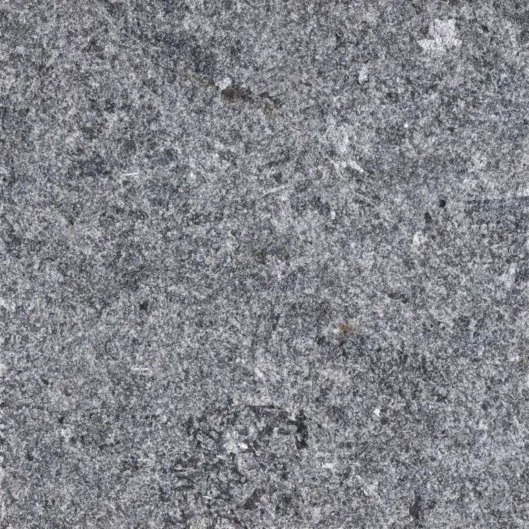 The surface finish shown is sand blasted. The dominant color shown is gray. The color mix creates a cool feeling. Speckled and coarse speckled color patterns.