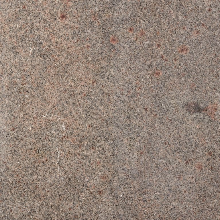 The surface finish shown is . Dominant colors shown are brown, gray and tan. The color mix creates a warm feeling. Speckled and coarse speckled color patterns.
