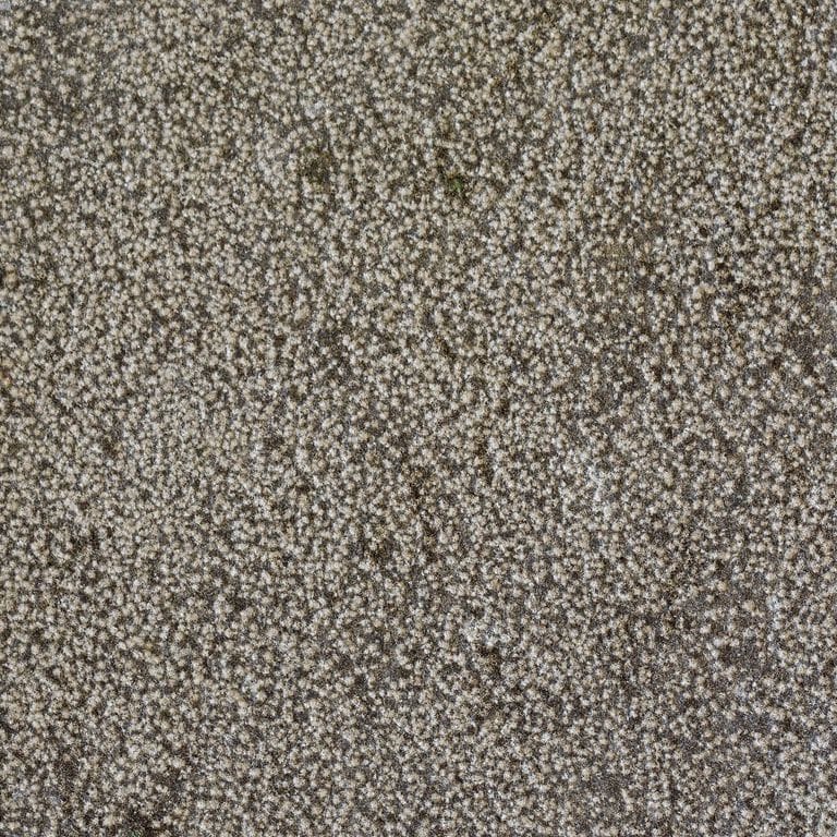 Color/Finish variation image for Ankar Black Basalt. The surface finish shown is bush hammered. Dominant colors shown are black and gray; with green, purple and white secondaries. The color mix creates a warm feeling. Coarse speckled color pattern.