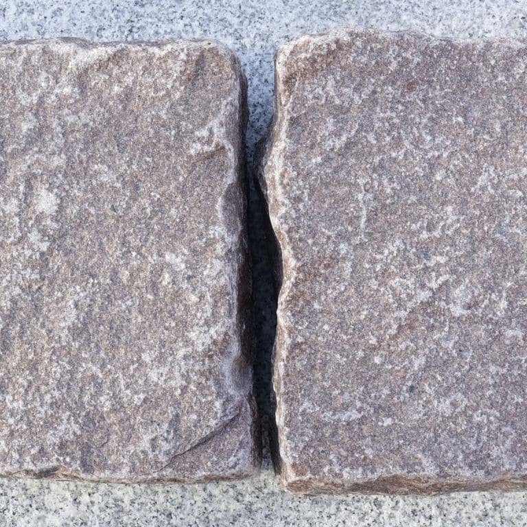 Application image for Granite - Cobblestones - Dusty Rose. The dominant color shown is pink. The color mix creates a cool feeling.