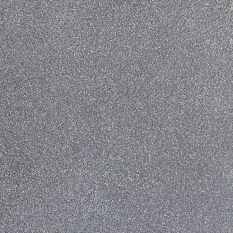 Color/Finish variation image for Polar Gray Limestone. The surface finishes shown are brushed and sand blasted. The dominant color shown is gray; with a blue secondary. The color mix creates a cool feeling. Solid, speckled and fine speckled color patterns.