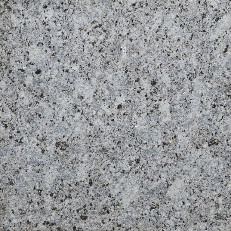Color/Finish variation image for Gray Salis Granite. The surface finish shown is flamed. Dominant colors shown are gray and white. The color mix creates a cool feeling.