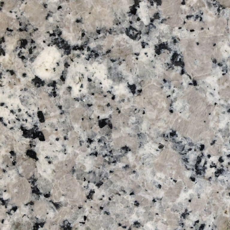 The surface finish shown is polished. The dominant color shown is gray. The color mix creates a cool feeling. Coarse speckled color pattern.