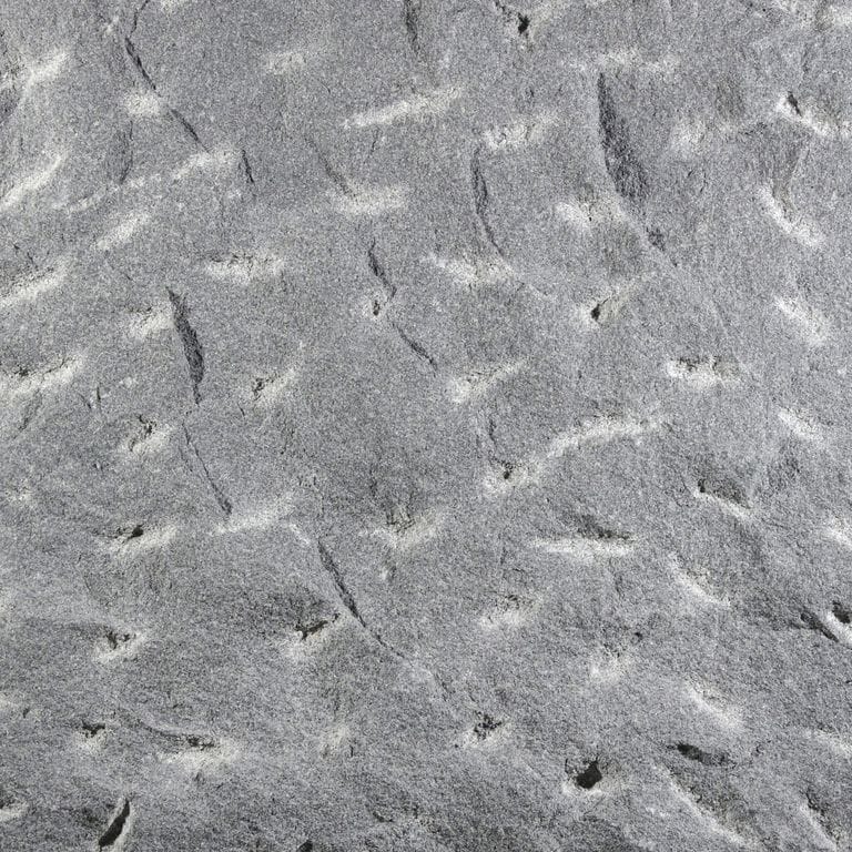 Color/Finish variation image for Sugus Bluestone. The surface finish shown is pineapple. The dominant color shown is gray. Exhibits "movement" and the color mix creates a cool feeling. Regular color pattern.