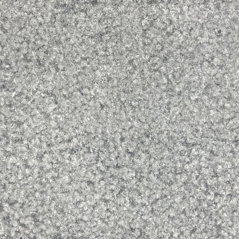 The surface finish shown is fine bush hammered. The dominant color shown is gray. The color mix creates a cool feeling. Speckled and coarse speckled color patterns.
