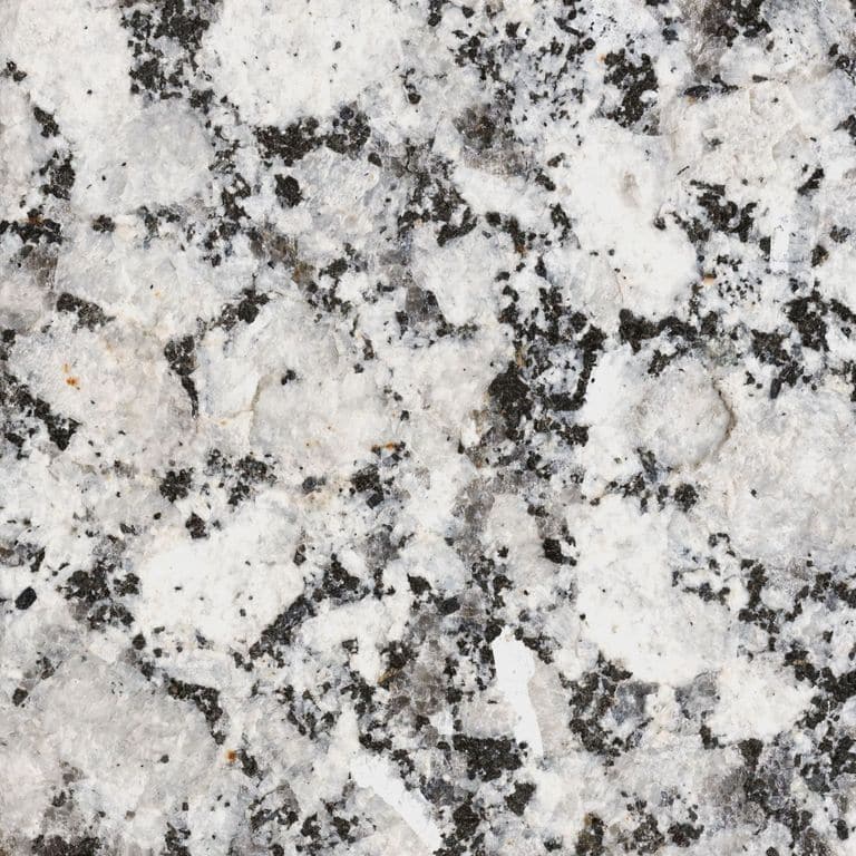 The surface finish shown is flamed. The dominant color shown is gray. The color mix creates a warm feeling. Speckled and coarse speckled color patterns.