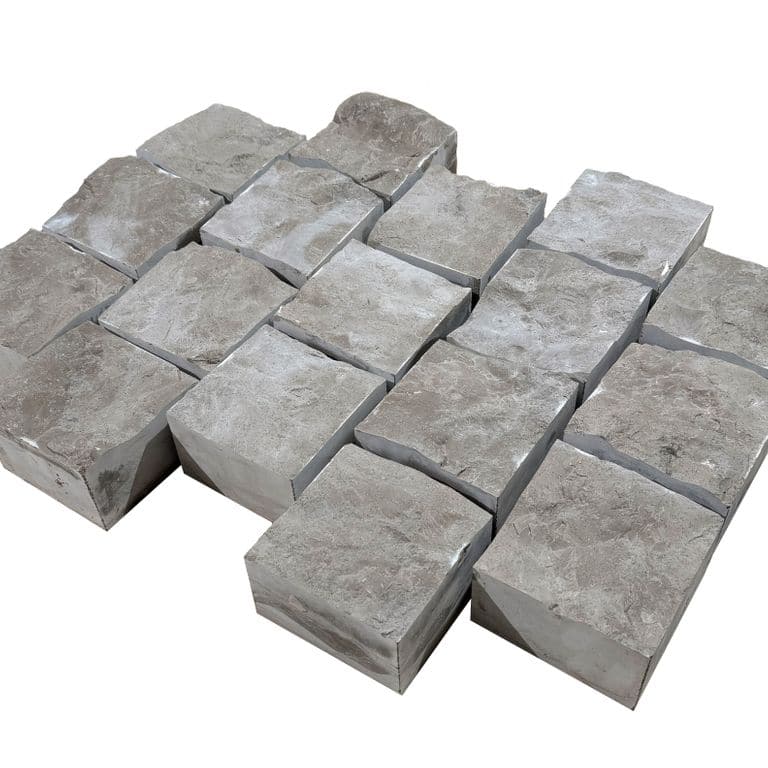 Blue Harbor Limestone Cobblestone - Square - Splitface