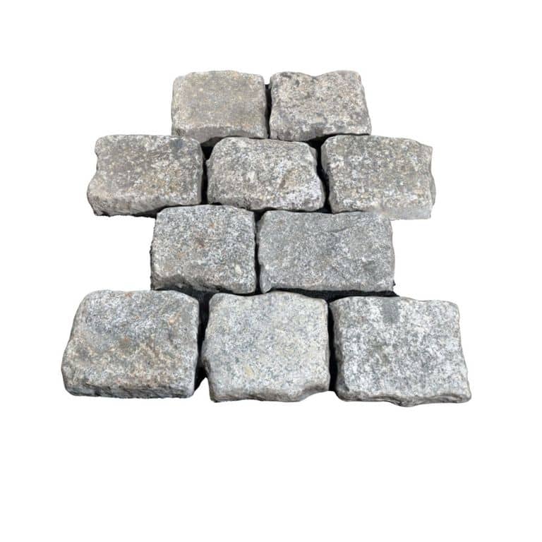 Reclaimed Berlin Granite Cobblestones - Worn Surface
