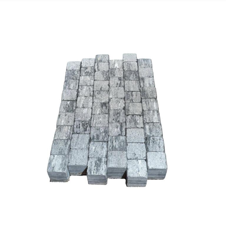 Black Schist Cobblestone - Square - Bush Hammered + Tumbled