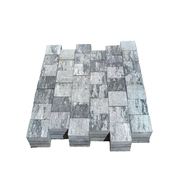 Black Schist Cobblestone - Square - Bush Hammered