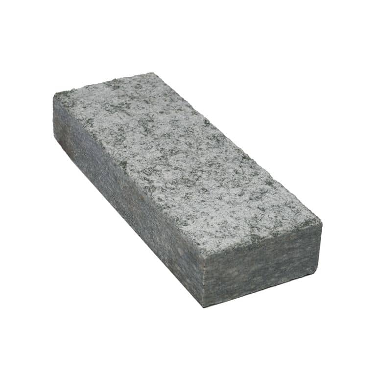 Color/Finish variation image for Pietra Italia Gray Gneiss - Cobblestone. The surface finish shown is sand blasted. The dominant color shown is gray. The color mix creates a cool feeling.