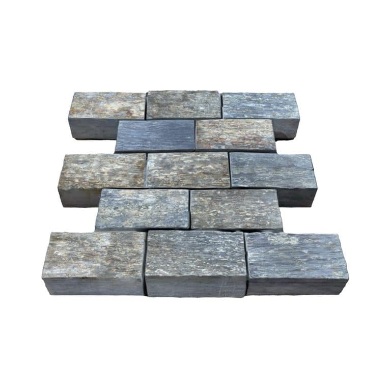 Black Schist Cobblestone - Rectangle - Natural Cleft