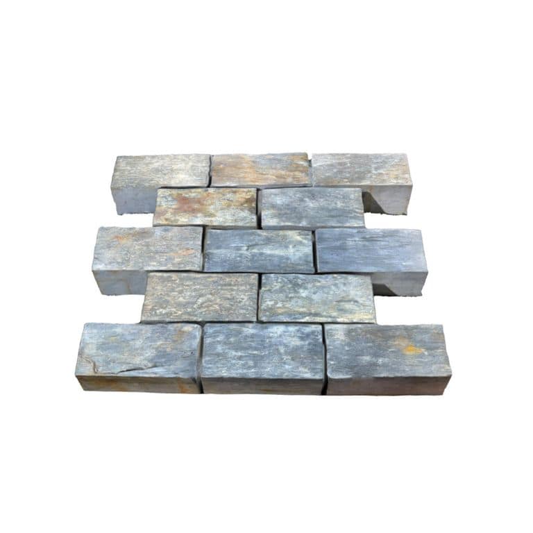 Black Schist Cobblestone - Rectangle - Natural Cleft