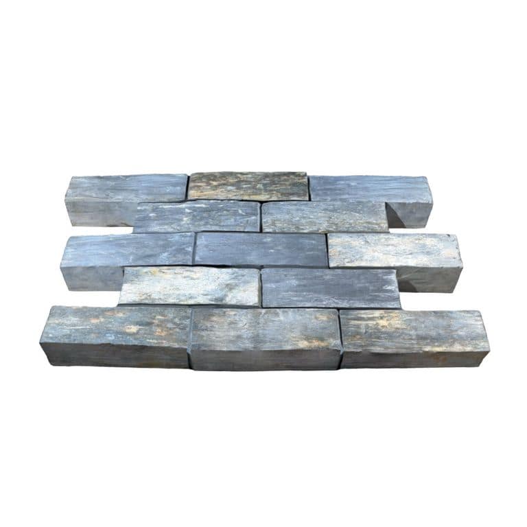 Black Schist Cobblestone - Rectangle - Natural Cleft