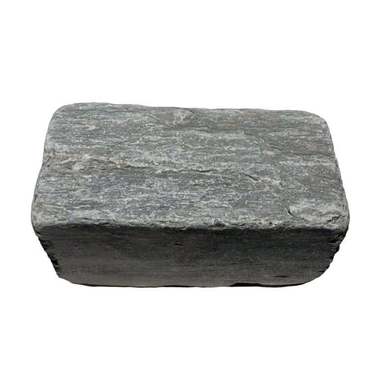 Black Schist Cobblestone - Rectangle - Natural Cleft &amp; Tumbled