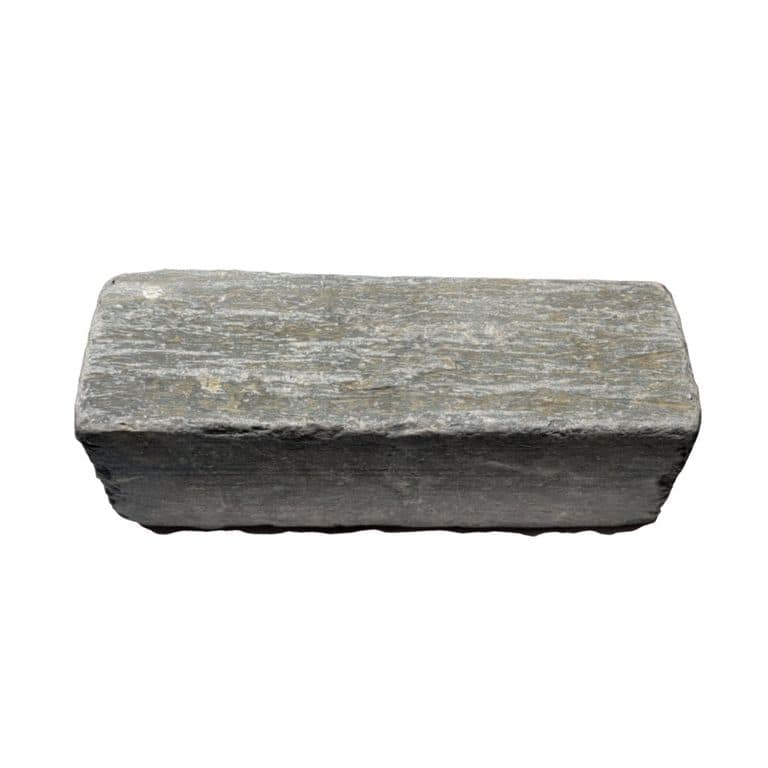 Black Schist Cobblestone - Rectangle - Natural Cleft &amp; Tumbled
