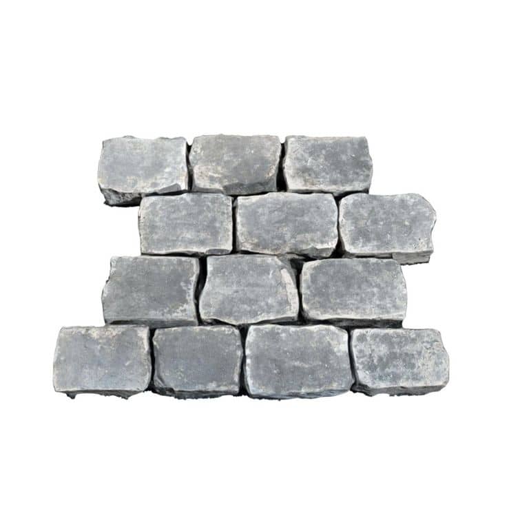 Reclaimed German Basalt Cobblestones - Flamed Surface