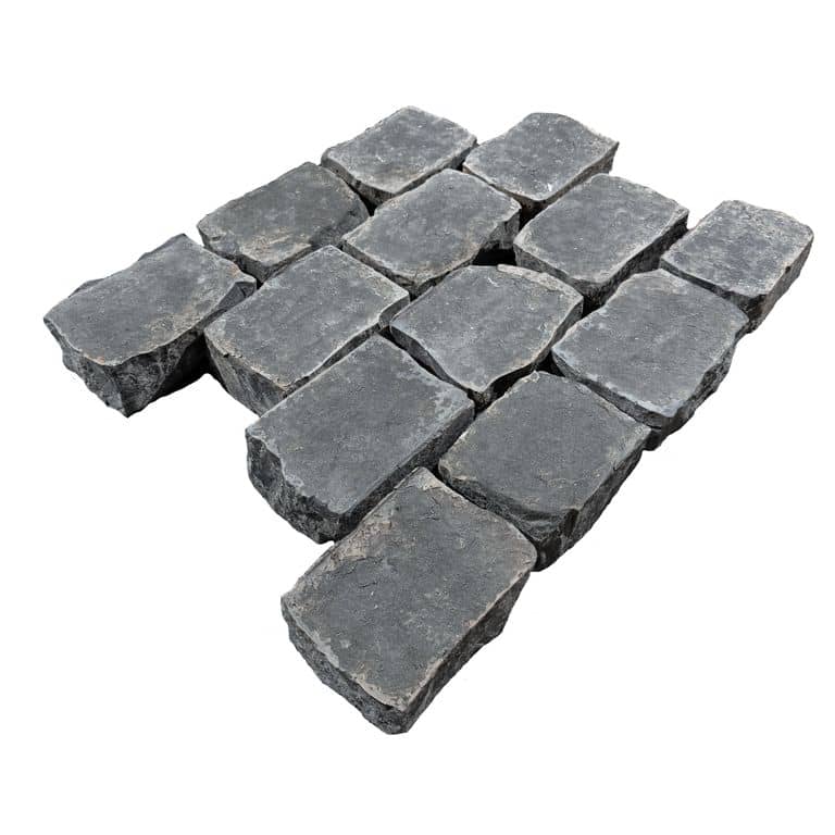 Reclaimed Basalt Cobblestones - Flamed Surface