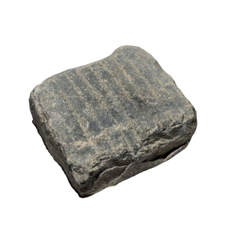 Reclaimed Black Granite - Grooved Cobblestone