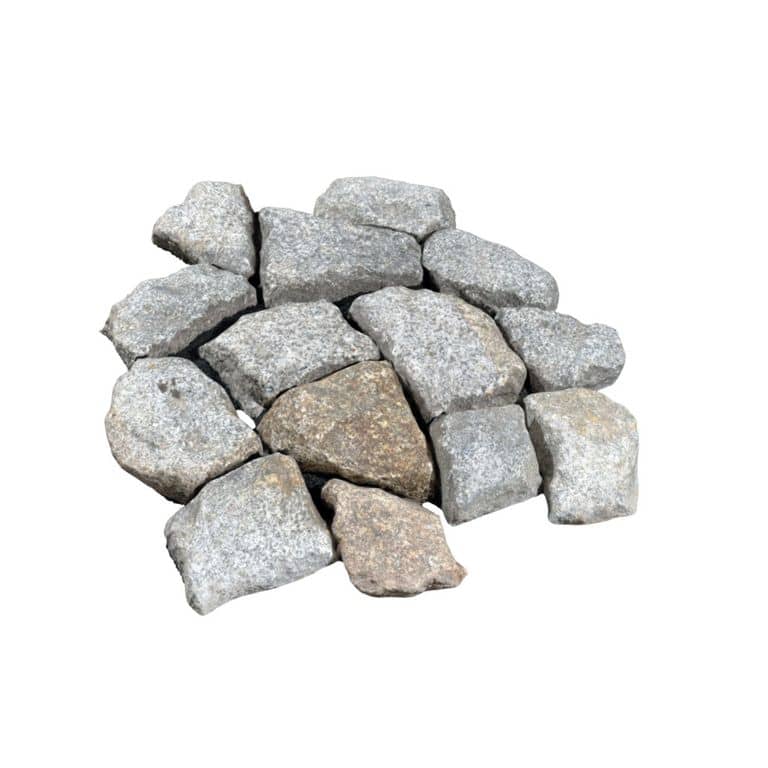 Reclaimed German Polygonal Granite Cobblestones - Worn Surface