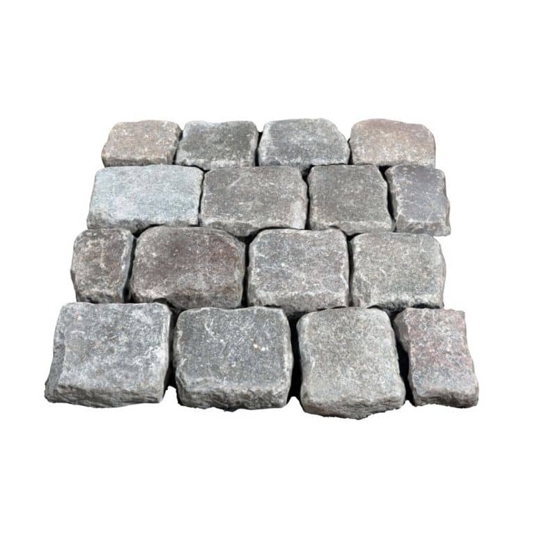 Reclaimed German Multicolor Granite Cobblestones - Worn Surface