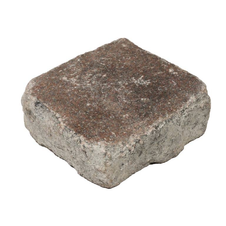 Application image for cobble 13 draft. The surface finish shown is . Dominant colors shown are brown, gray and red. The color mix creates a warm feeling.