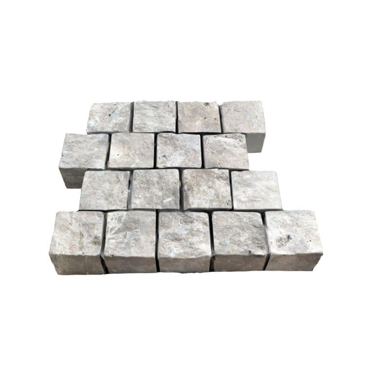 Bavarian Dolomite Gray Limestone - Splitface &amp; Tumbled Cobblestone