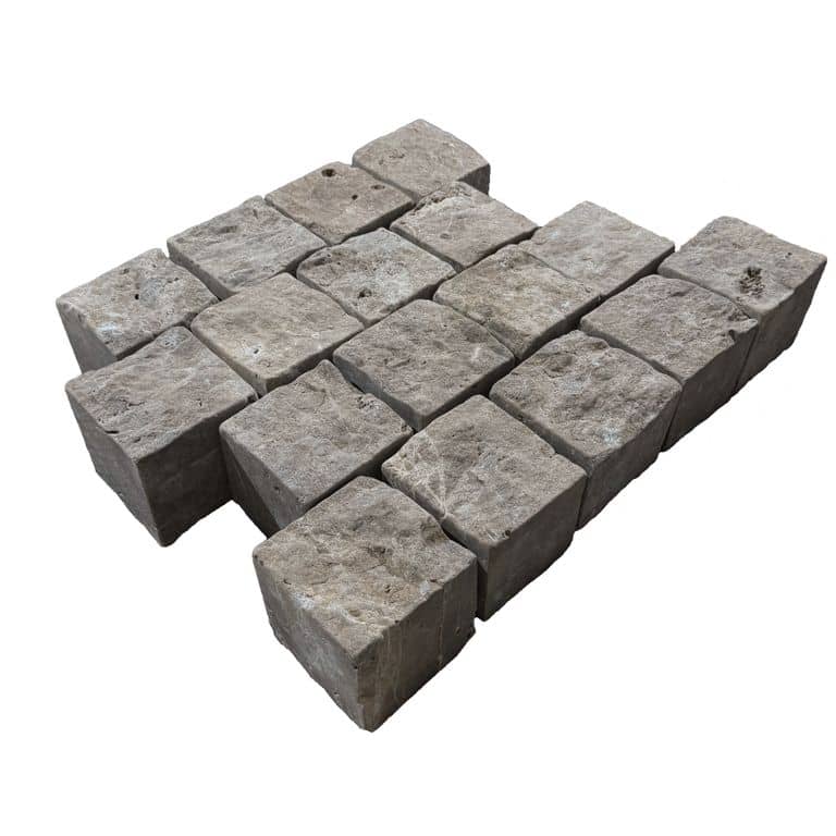 Bavarian Dolomite Gray Limestone - Splitface &amp; Tumbled Cobblestone