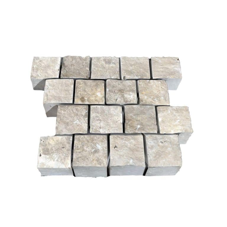 Bavarian Dolomite Gray Limestone - Splitface Cobblestone