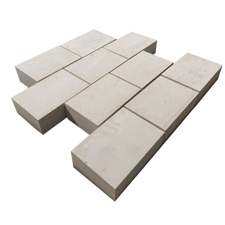 Bavarian Beige Limestone - Cobblestone Pavers