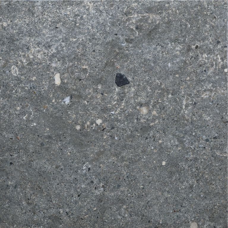Color/Finish variation image for Titanium Gray Limestone - Pavers. The surface finish shown is . The dominant color shown is gray. The color mix creates a cool feeling.