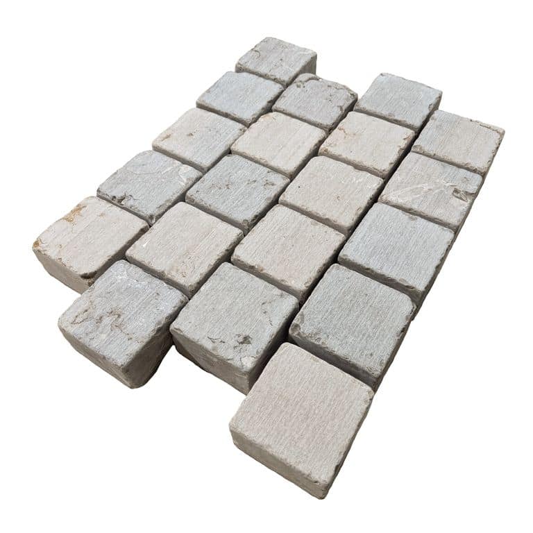  Amaza Estrema Limestone Cobblestone - Square - Tumbled
